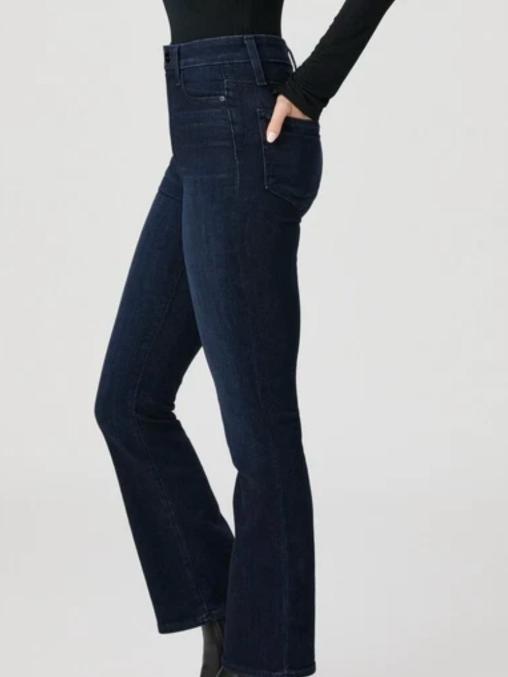 PAIGE CLAUDINE HIGH RISE ANKLE FLARE IN FIDELITY